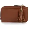 Image de Portefeuille Isotoner  Porte-Cartes Femme zippé Camel P30804307