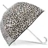 Image de Parapluies Isotoner  Parapluie cloche transparent PVC/Léopard Noir P31578986