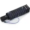 Image de Parapluies Isotoner  Parapluie Mini Auto Rayure Noeud Bleu P32798567