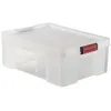 Image de Bac renforcÃ© SUNDIS Clip & store transparent avec couvercle 27L