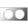 Image de Celiane plaque 2 postes verre miroir