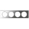 Image de Plaque de finition quadruple Legrand C?liane Mati?re Verre Miroir