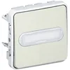 Image de Les poussoirs Legrand - Porte-Ã©tiquettes - Blanc