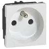 LEGRAND MOSAIC 50 2 modules 1 interrupteur / 1 prise 2 pôle Cadre Metal