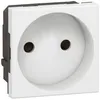 Image de Prise de Courant sans Terre LEGRAND Mosaic Blanc 2 Modules