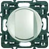 Image de Interrupteur avec poussoir rond blanc bouton rectangle vertical aluminium