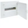 Image de HAGER VF112PE tableau Ã©lectrique encastrable golf VF avec 1 rangÃ©e 12 modules bandeau blanc opaque