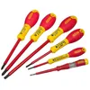 Image de Jeu de 6 tournevis FATMAX isolÃ©s 1000V Ã©lectricien STANLEY 0-65-441 avec testeur - philips
