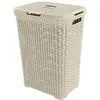 Image de CURVER Coffre Ã  linge My Style - Aspect rotin - 55 L - Blanc