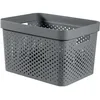 Image de CURVER Bac Infinity 17L Dots - Plastique recyclÃ© - Gris