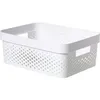 Image de CURVER Bac Infinity 11L Dots - Plastique recyclÃ© - Blanc