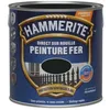Image de Peinture fer HAMMERITE Direct sur rouille martelÃ© 2,5L noir ferronnerie