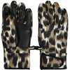 Image de Fusalp - Gants de ski isolants en PrimaLoft®- Femme - Glacier Print Blurred Savannah Leopard/Noir pour Femme en Softshell - Taille 7.5 - Marron