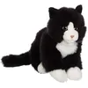 Image de Peluche Chat Mimiz Noir Et Blanc - 28 Cm