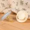 Image de Lot De 2 Sucettes Rondes 0-6 Mois Originale Bleu Et Beige