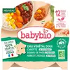 Image de Babybio Assiette Midi Végétarienne Chili de Légumes Doux - 12 + mois - Carotte, Grains de Maïs, Haricots Rouges - BIO 230G