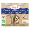 Image de Babybio Petits Pots Panais Haricots Verts Riz 2x200g