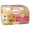 Image de Babybio Petits Pots Pomme D'aquitaine Et Mangue 2x130g