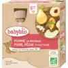 Image de Babybio Biberons Fruits - 6 mois et plus - Pomme, Poire, Pêche - BIO 4x90 g