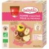 Image de Babybio Biberons de Fruits - 6 mois et + - Pomme, Figue - BIO 4x90 g