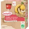 Image de Babybio Biberons Fruits - 6 mois et + - Poire, Banane, Millet - BIO 4X90G
