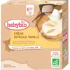 Image de Babybio Biberons Dessert - 6 mois et plus - Crème de Semoule Vanille - BIO 4x85 g