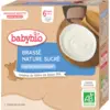 Image de Babybio Biberons Dessert - 6 mois et plus - Produit Naturel Sucré - BIO 4x85 g