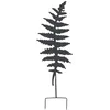 Image de DÃ©co En MÃ©tal Ã Planter FougÃ¨re 25x70cm Anthracite