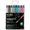 Image de Marqueurs Posca Pc1mr Pointe Calibrée Extra-Fine Métallic X 8