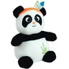 Image de Peluche Bouillotte Indian Panda H19 Cm