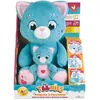 Image de Peluche douce - JEMINI - TOONIES - Maman Chat intÃ©ractive et son bÃ©bÃ© - +/- 26 cm - 6 fonctions