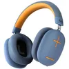 Image de T'nB BOUNCE MAX - Ãcouteurs avec micro - circum-aural - Bluetooth - sans fil, filaire - jack 3,5mm - isolation acoustique - bleu, orange