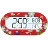 Image de RÃ©veil numÃ©rique WeKids, Ã©cran rÃ©tro-Ã©clairÃ©, affichage heure et tempÃ©rature, fonctionne sur piles , motif rouge insecte