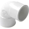 Image de Coude PVC blanc 87Â°30 femelle / femelle Ã 32 - CF88B NICOLL