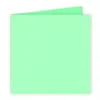 Image de Pollen - 25 cartes doubles carrées 13.5 x 13.5 cm - Vert jade