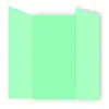 Image de Pollen - 25 cartes rectangulaires triptyques 16 x 16 cm - Vert jade