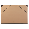 Image de Carton de rangement à dessin kraft brun à élastiques 52 x 72 cm