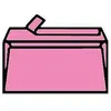 Image de Enveloppe Pollen - 120 G - Format 110 X 220 Mm - Paquet De 20 - Rose Hortensia