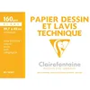 Image de Clairefontaine  Pochette Dessin Technique 10f A3 Lavis 160g (Fr)