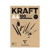 Image de Kraft - Bloc de 100 feuilles - 90 g/m² - A4