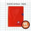 Image de Cahier - 17x22(Cm) - Grands Carreaux - 96 Pages - Couverture En Polypro - Sans Spirale - Clairefontaine - Mimesys