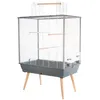 Image de Cage Neo Jili Oiseau L 78 X P 47.5 X H 112 Cm Grise