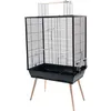 Image de Cage Ã Oiseaux Neo Jili Xl. Couleur Noire. Taille Xl. 81x 48 X Hauteur 132 Cm..