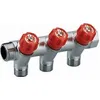 Image de Collecteur robinetterie intÃ©grÃ©e rouge MF20x27 - dÃ©parts mÃ¢le 15x21- 3 dÃ©parts NOYON & THIEBAULT