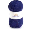 Image de Fil tricot effet tweed 732 Bleu royal