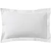 Image de Taie D'oreiller Unie En Percale De Coton Blanc 50x70