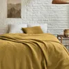 Image de Couvre Lit En Coton Jaune 260x240