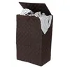 Image de Panier Ã  linge Compactor Rectangulaire pliable marron