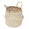 Image de Panier COMPACTOR PLIABLE BELLY BLANC ET NATUREL M