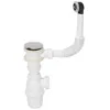 Image de Wirquin SP50199 Quick-clac Bonde chrome avec trop-plein + Siphon + Clapet